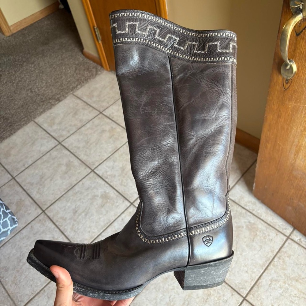 Ariat Dark Brown Leather Ankle Boots